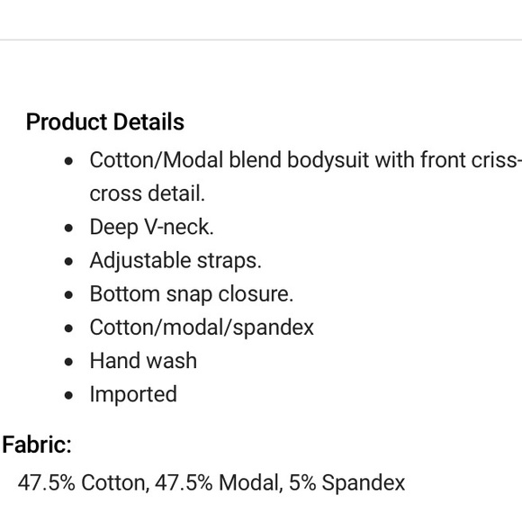 Sam Edelman Black Strappy Plunge Cotton Bodysuit L - Picture 12 of 13